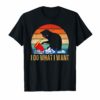 I do what I want Cat Tshirt Vintage Cat Tee For Men Women