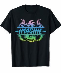 Imagine Fantasy Dragon Tattoo Style T-ShirtImagine Fantasy Dragon Tattoo Style T-Shirt