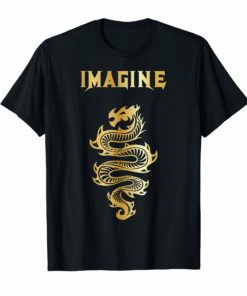 Imagine Fantasy Dragon Tattoo Style T-Shirts