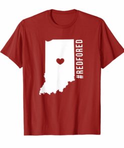 Indiana Red For Ed T-Shirt Teacher Supporter Public School
