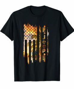 Jeep American Flag Summer Beach T-Shirt Gift For Men Women