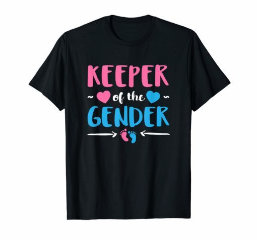 Keeper of Gender Reveal Baby Announcement Party Idea Shirt