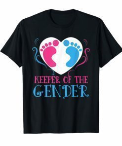 Keeper of The Gender Reveal New Baby 2019 T-Shirt