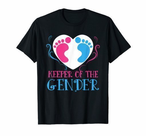 Keeper of The Gender Reveal New Baby 2019 T-Shirt