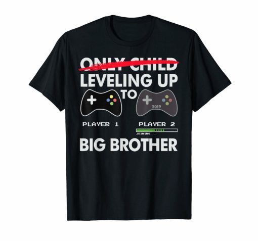 Leveling Up to Big Brother Shirt Promoted to Big Brother