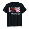 Love Mimi life #mimilife Buffalo Plaid Heart Floral T Shirt