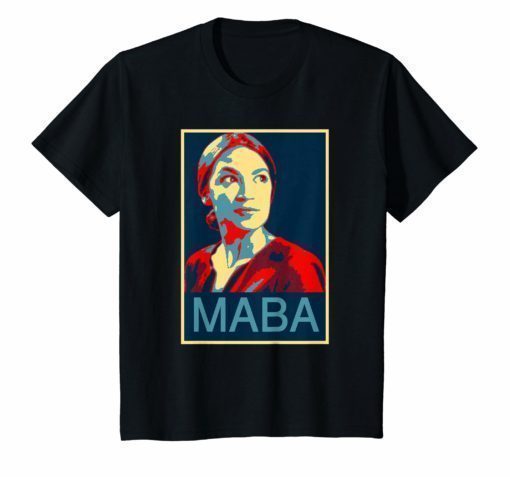 Make Alexandria Bartend Again MABA Funny AOC Trump T-Shirt