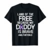 Military Child Month Purple Up Free Brave Dad Pride Shirt