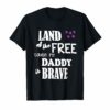 Military Child Month Purple Up Free Brave Dad Pride T Shirt