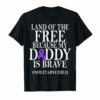Military Child Month Purple Up Free Brave Dad Pride T-Shirt