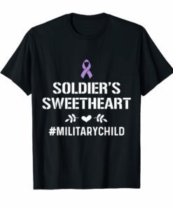 Military Child Month Purple Up Soldier Children Pride TShirt