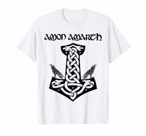 Mjolnir and Ravens Thors Hammer Viking T Shirt