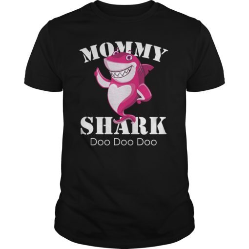 Mommy Shark Mom Mama Matching Family Shark Shirt