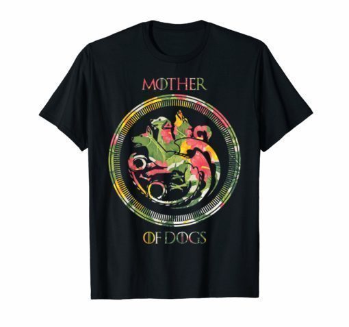 Mother Of Dogs Mom Floral T-Shirt