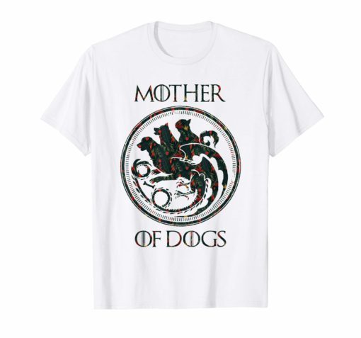 Mother Of Dogs Mom Floral t shirt for mother's day