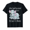 Mothers Day Elephant T Shirt hand drawn for women and kids