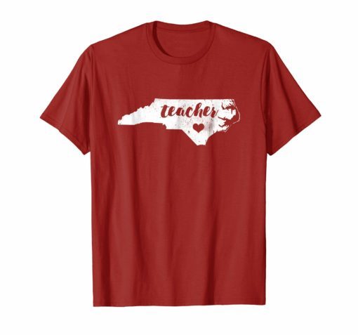 NC Red For Ed Shirt North Carolina Teacher #RedForEd t-shirt