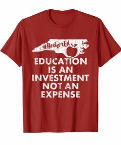 NC red for ed North Carolina teacher strike t-shirts
