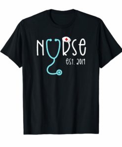 New Nurse Est 2019 T Shirt Graduation Gift RN Women