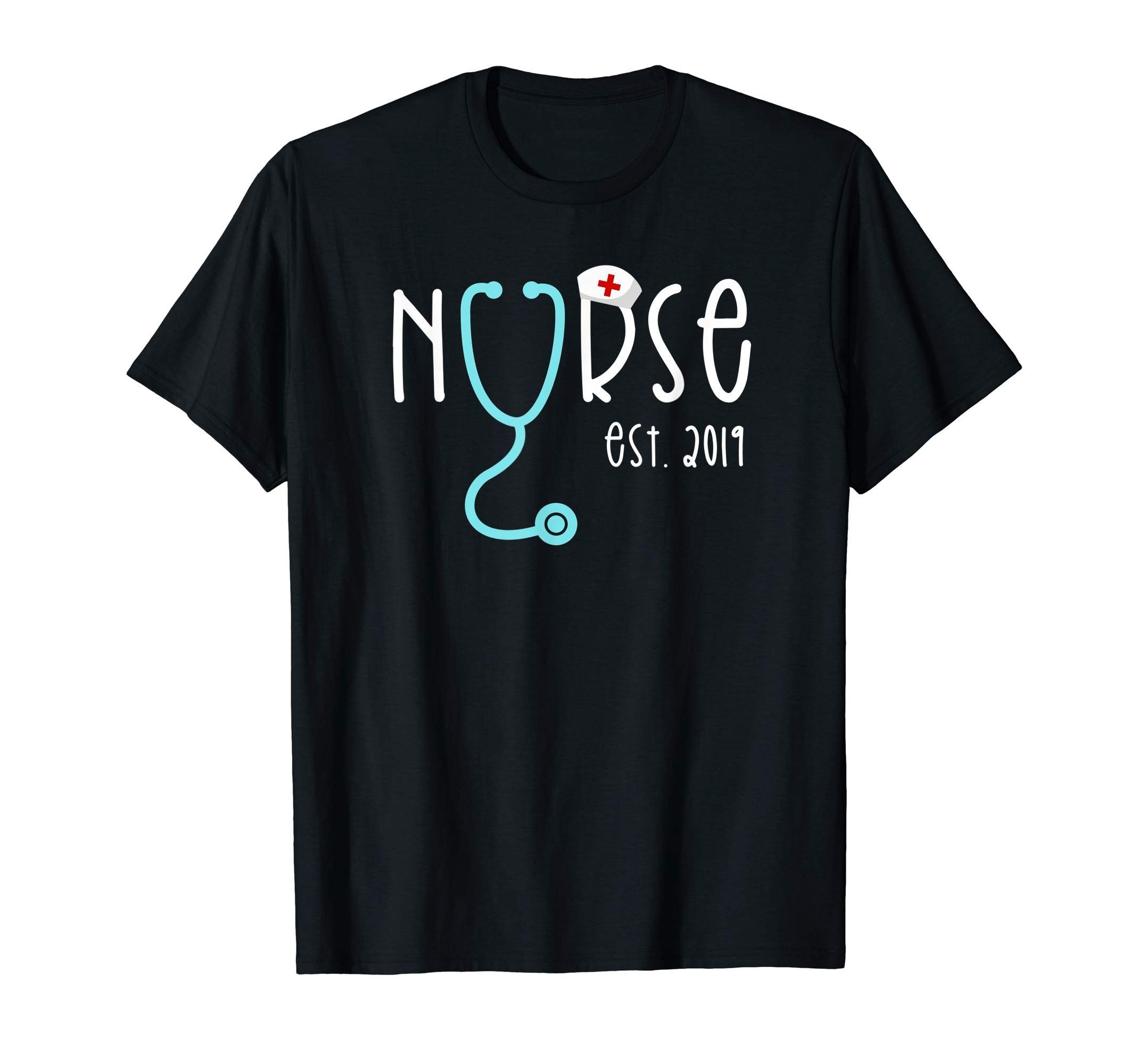 New Nurse Est 2019 T Shirt Graduation Gift RN Women - ShirtsMango Office
