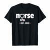New Nurse Est 2019 T-Shirt Nursing School Graduation Gifts