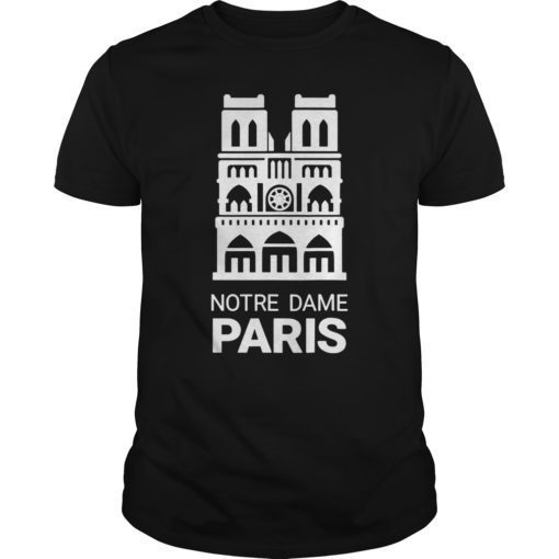 Notre Dame Paris France T-Shirt French Cathedral