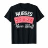 Nurses Never Bluff T-Shirt Don't Play Cards Funny Nursing