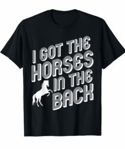 Old Town Road Horses In The Back Country Rap Music Shirt