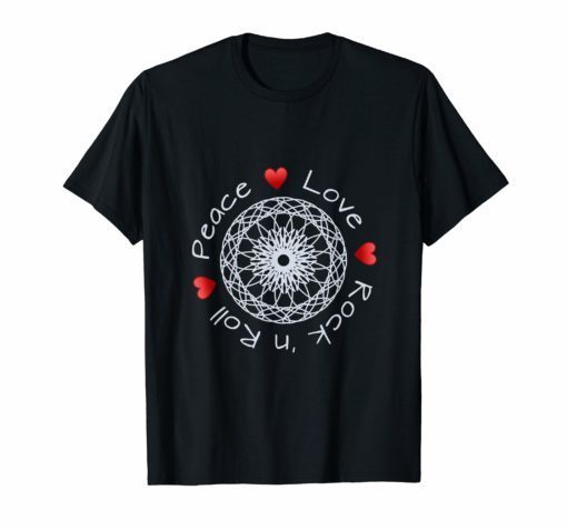 Peace Love and Rock n Roll t-shirt