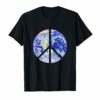 Peace Sign Earth t-shirt Planet Earth Peace Cutout Design