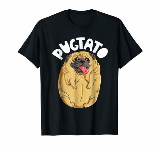Pugtato Pug Potato T shirt Dog Lovers Funny Meme Costume Tee