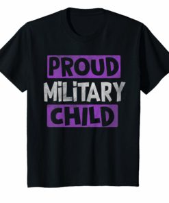 Purple Proud Military Child Shirt Appreciation Gifts