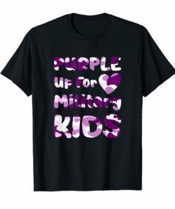 Purple Up For Military Kids Awareness Shirt