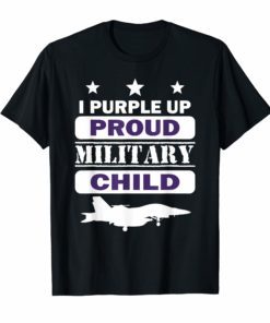 Purple Up For Military kids Month Of The Military Child Tee