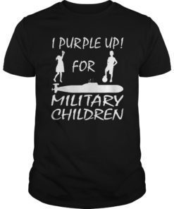 Purple Up For Military kids Month Of The Military Child Tee Shirt