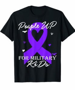 Purple Up For Month Of The Military Kids T-Shirt