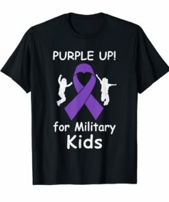 Purple Up For Month Of The Military Kids T-Shirt