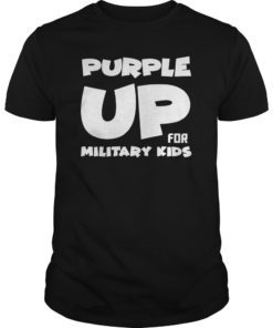 Purple Up Military Kids Tshirt Support Kid Strong