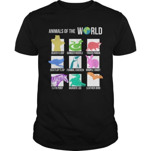 Rare Animals of The World Tshirt Snorg Tees Funny