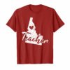 Red For Ed Idaho Teacher T Shirts