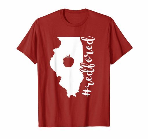 Red For Ed T-Shirt Illinois Teacher Public Education