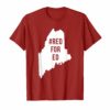 Red For Ed T-Shirt Maine Teacher Public Education