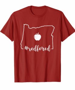 Red For Ed T-Shirt Oregon Teacher Public Education Supporter