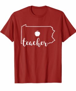 Red For Ed T-Shirt Pennsylvania Teacher Public Education