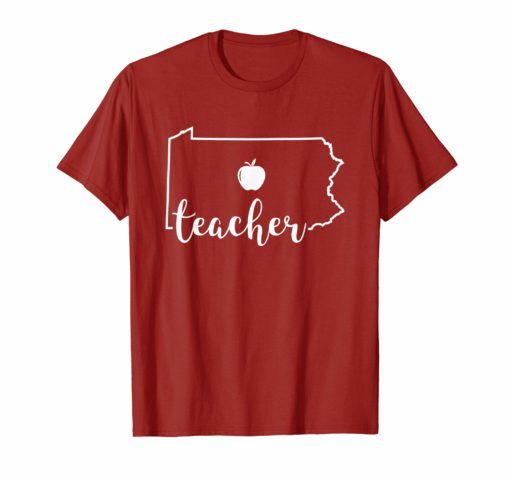 Red For Ed T-Shirt Pennsylvania Teacher Public Education