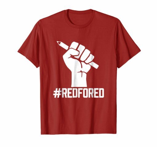 Red For Ed Teachers Strike Tshirt Educator Walkout Shirt