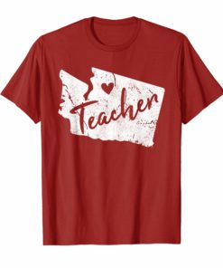 Red For Ed Washington Teacher T Shirts