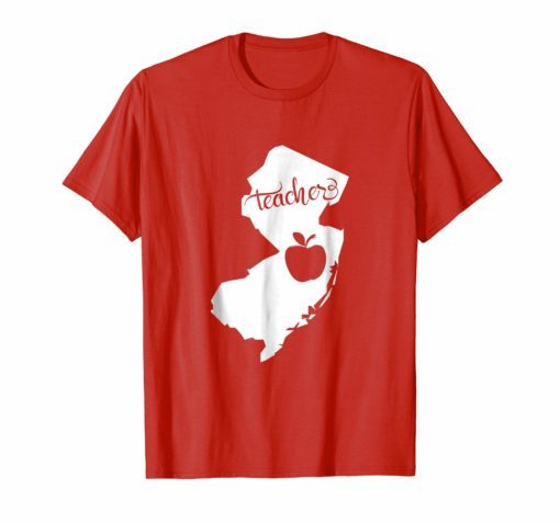 Red for Ed New Jersey Teacher TShirt