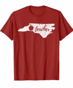 Red for Ed North Carolina Teacher Protest Shirt men women