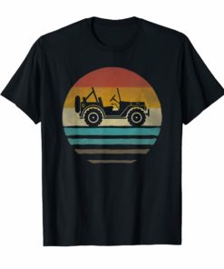 Retro Vintage Sunset Jeeps 70s Off Road Wave Men Women Gift T-Shirts